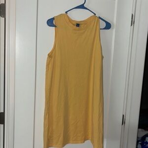 Old Navy Light Yellow T-Shirt Dress